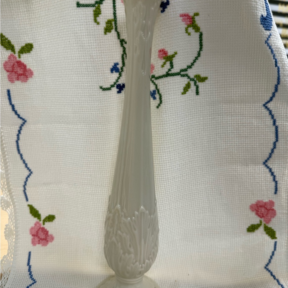 Lenox Woodland Bud Cream Vase Fine China 11” - Picture 5 of 7